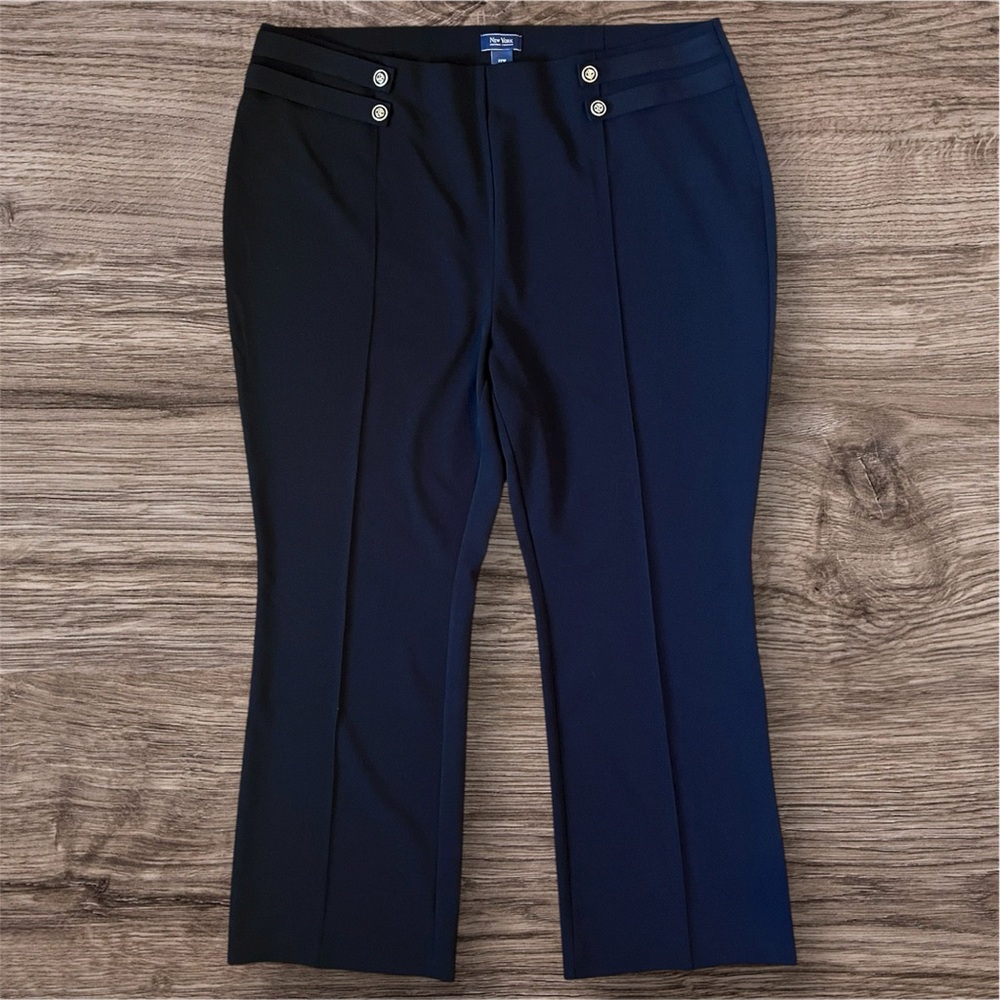 New York Clothing Company Black Pull On Dress Pants Size 22W